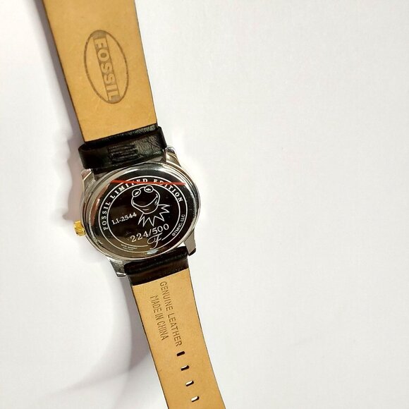 Kermit the Frog 50th Anniversary Limited Edition Fossil Watch - Works! NO BOX - Picture 5 of 9